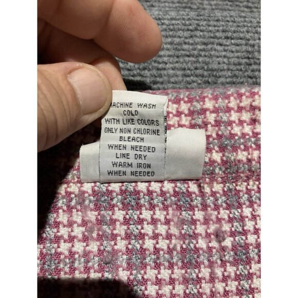 Vintage Bon Worth Jacket Women’s Size PM Pink Long Sleeve Full Zip - Picture 4 of 9